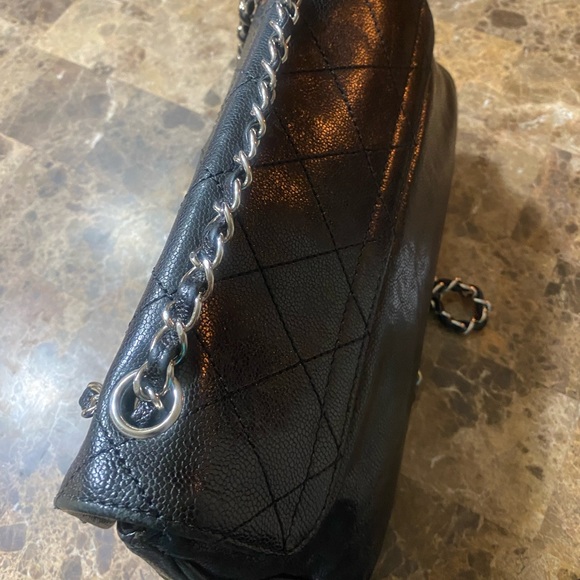 rare Chanel reissue flap bag caviar with card & copy of original receipt - Picture 5 of 16